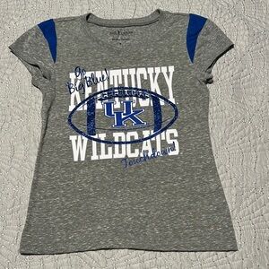 5th & Ocean Girls Kentucky Wildcats Short Sleeve Bling Tee, EUC, Size 6